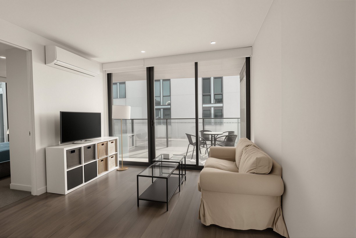 Light-filled Adelaide apartment living room